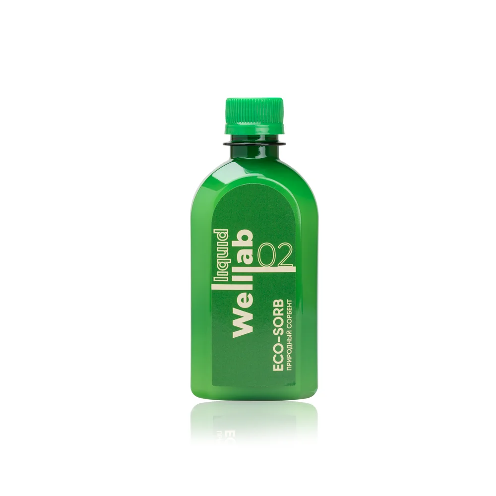 Природный сорбент Welllab liquid ECO-SORB для поддержки пищеварения, 300 мл