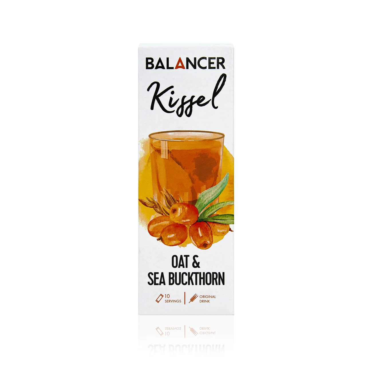 Альгинатный кисель BALANCER Kissel со вкусом «Овсяно-облепиховый», 10 стиков