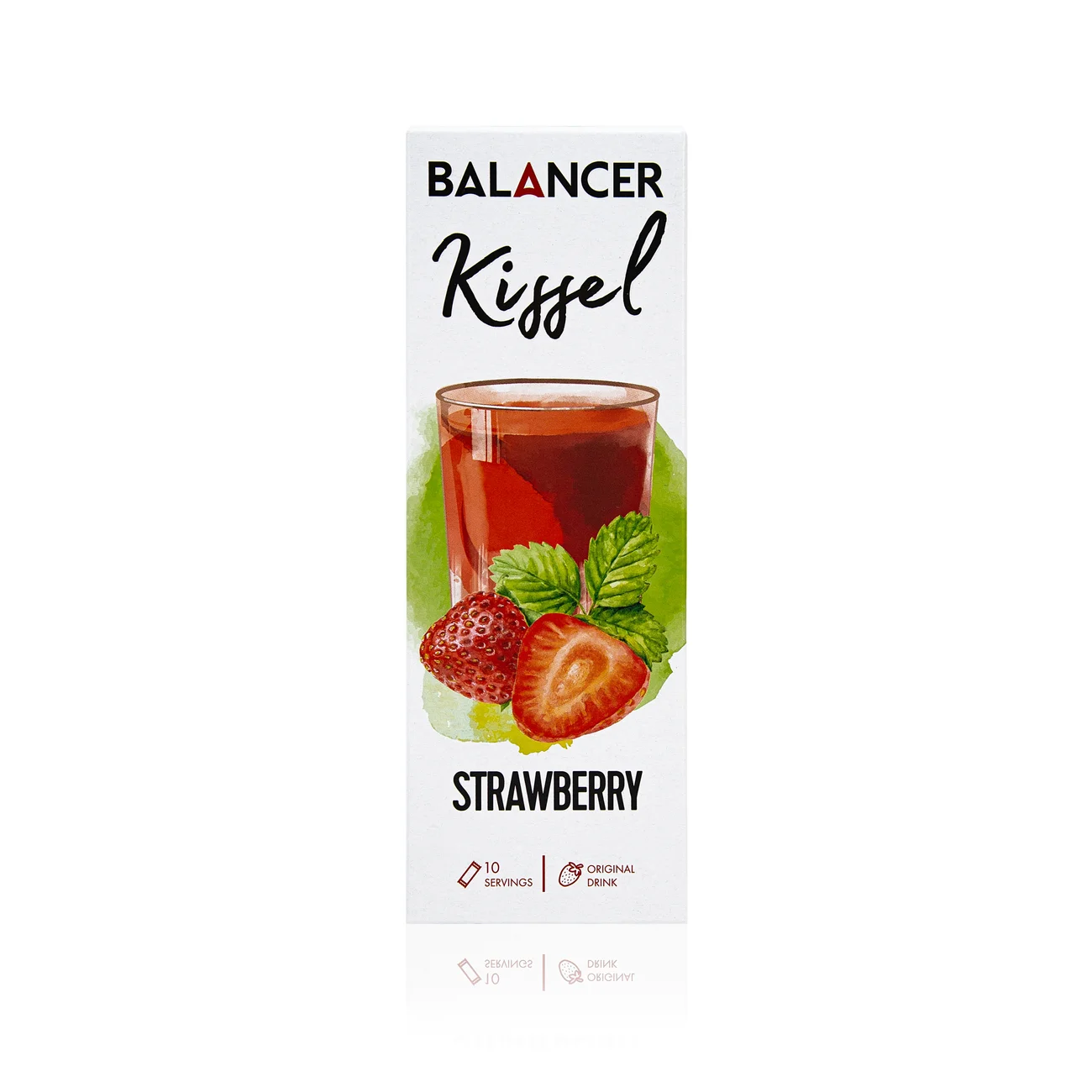 Альгинатный кисель BALANCER Kissel со вкусом «Клубника», 10 стиков