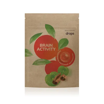 Леденцы «Поддержка мозговой активности» Healthberry, с витамином С, 12 шт.