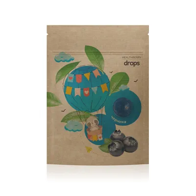 Леденцы «Черника» Healthberry, с витамином C, 12 шт.