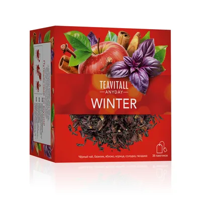 Чайный напиток TeaVitall Anyday «Winter», 38 фильтр-пакетов