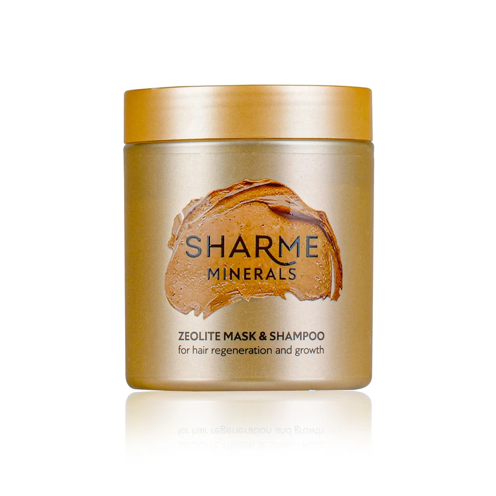 Цеолитовая маска-шампунь Sharme Minerals для восстановления и роста волос