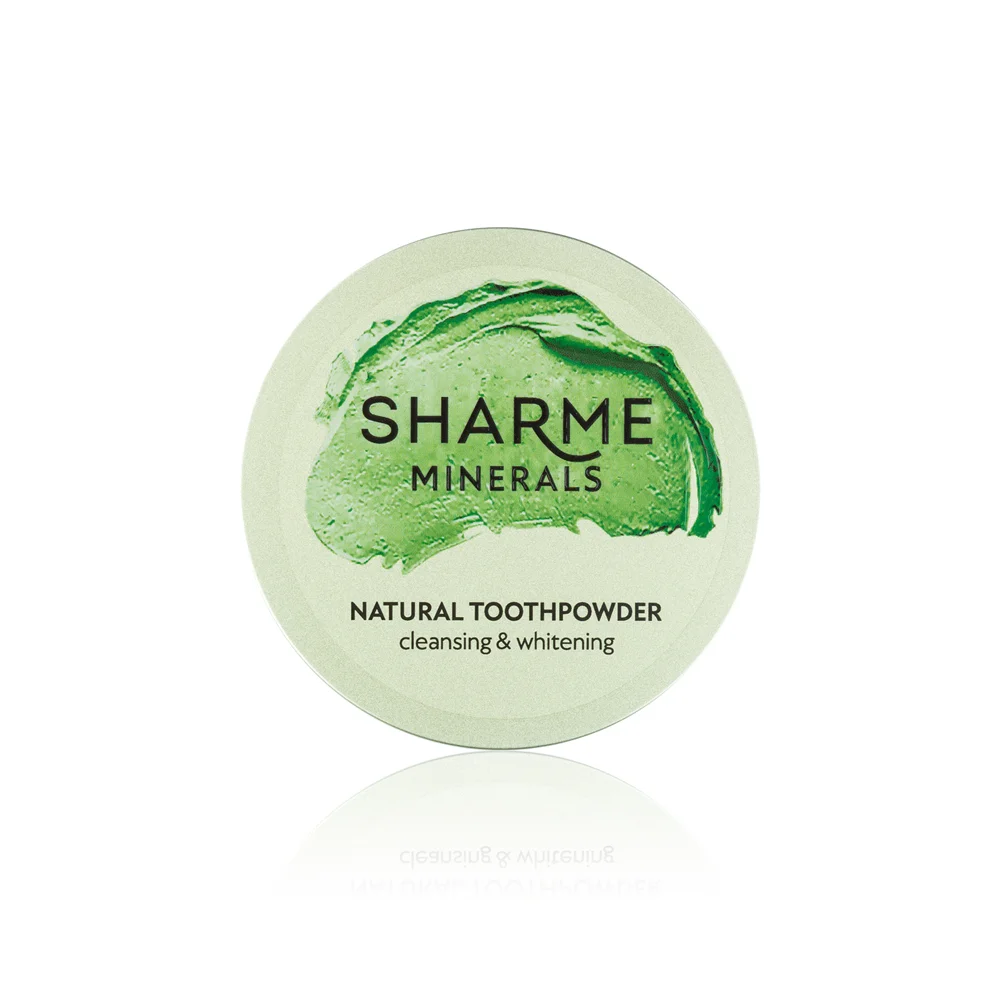 Фитоминеральный зубной порошок Sharme Minerals очищение и отбеливание, 46 г