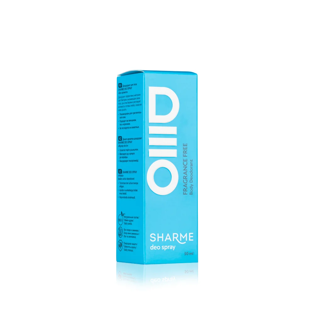 Натуральный дезодорант для тела SHARME DEO SPRAY «Без аромата», 50 мл