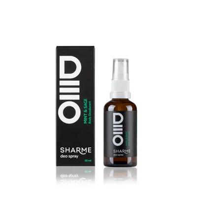 Натуральный дезодорант для тела SHARME DEO SPRAY с ароматом «Мята & шалфей», 50 мл
