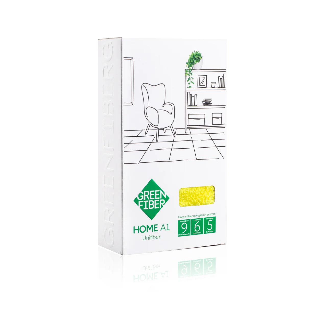 Файбер универсальный Green Fiber HOME A1, желтый
