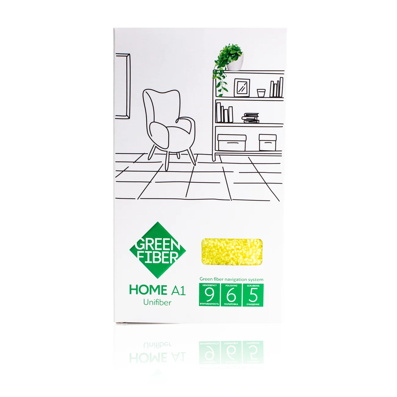 Файбер универсальный Green Fiber HOME A1, желтый