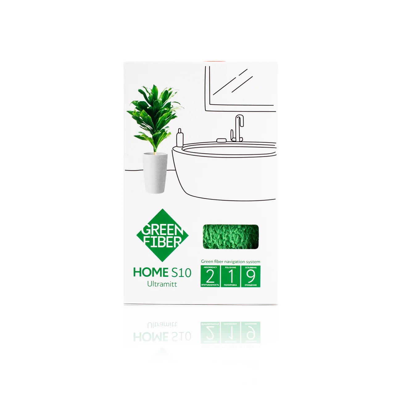 Варежка Инволвер Green Fiber HOME S10, зеленая