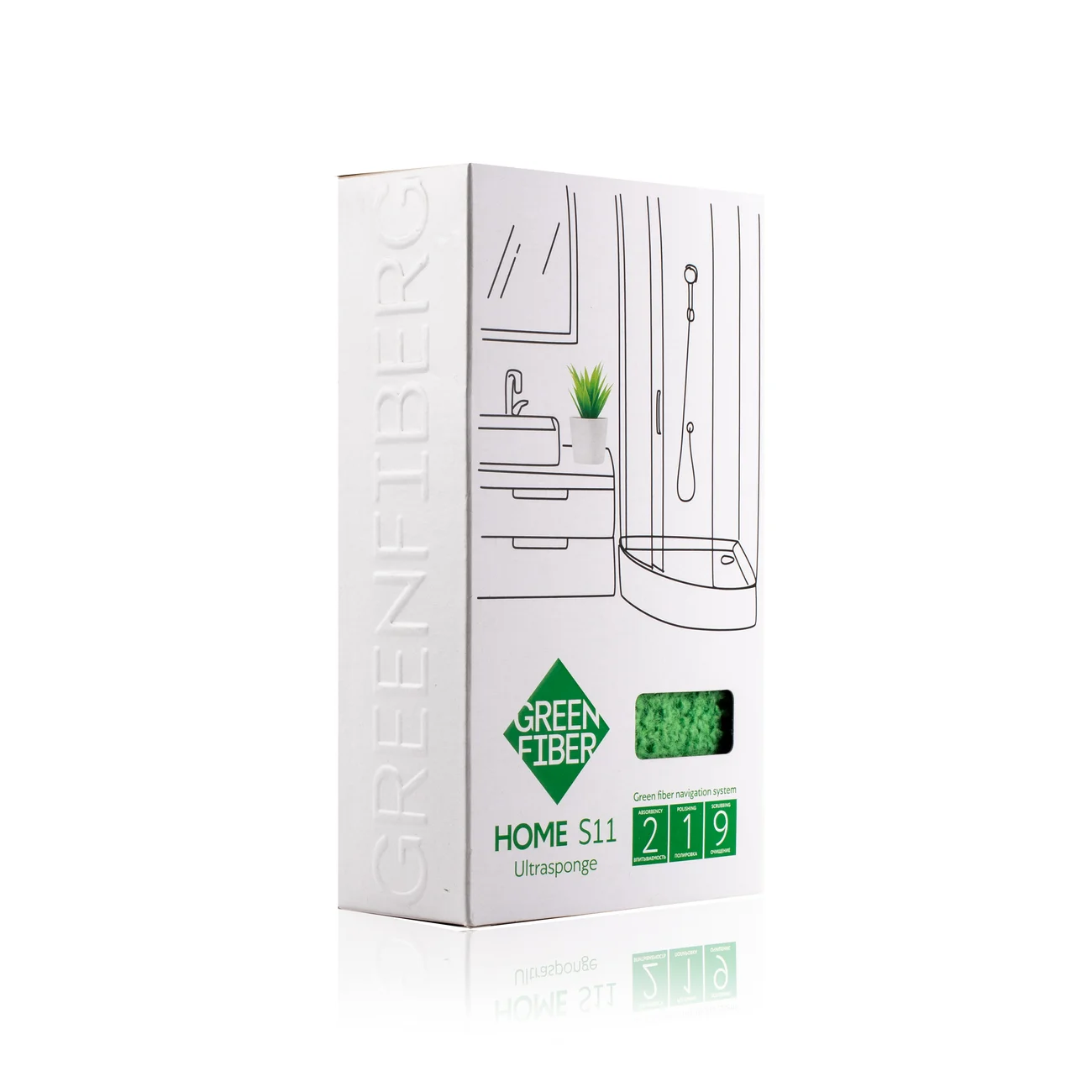 Спонж Инволвер Green Fiber HOME S11, зеленый