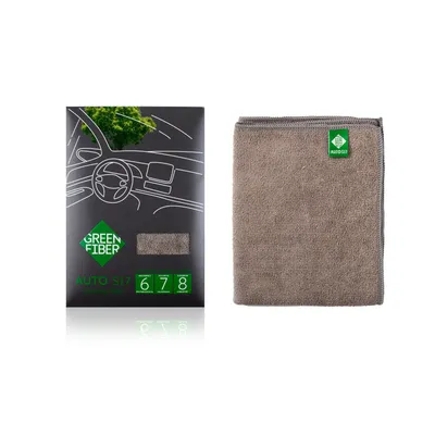 Файбер для уборки Green Fiber AUTO S17, серый