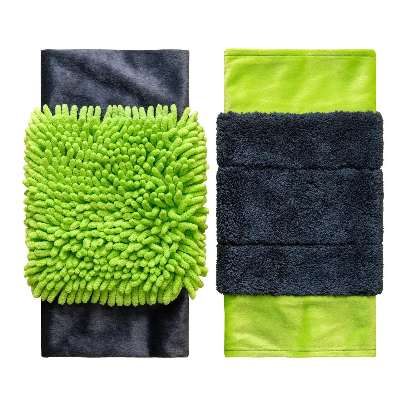 Универсальная швабра Green Fiber MOP с двумя насадками