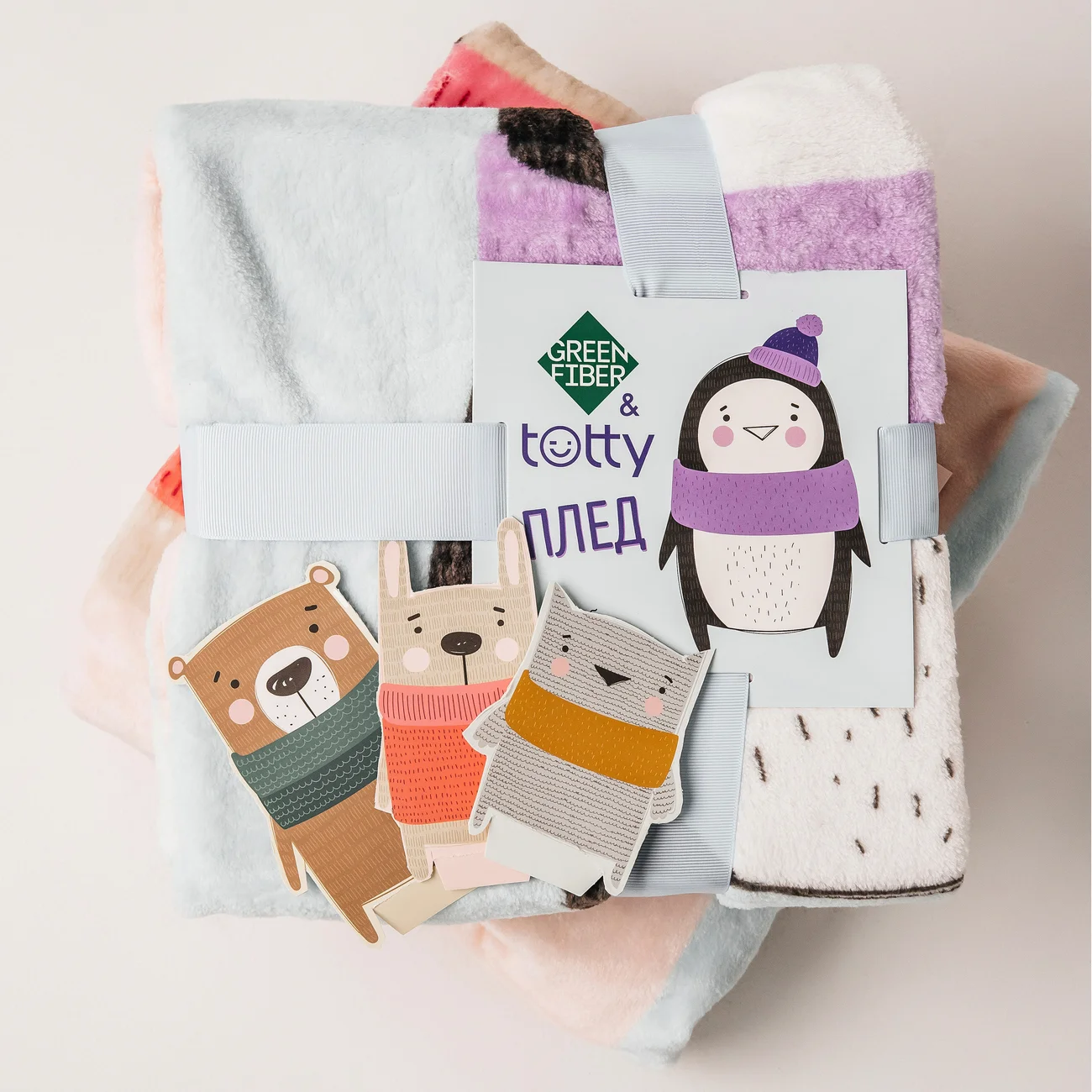 Детский плед Green Fiber & Totty