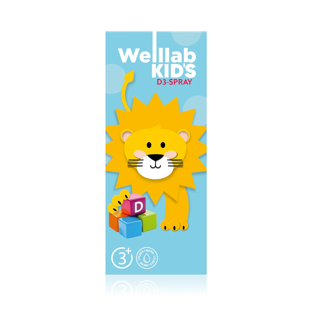 Спрей с витамином D3 WELLLAB KIDS VITAMIN D3, 23,8 мл